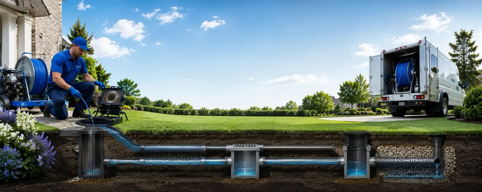 Outdoor drain cleaning information for Jeffersonville, OH